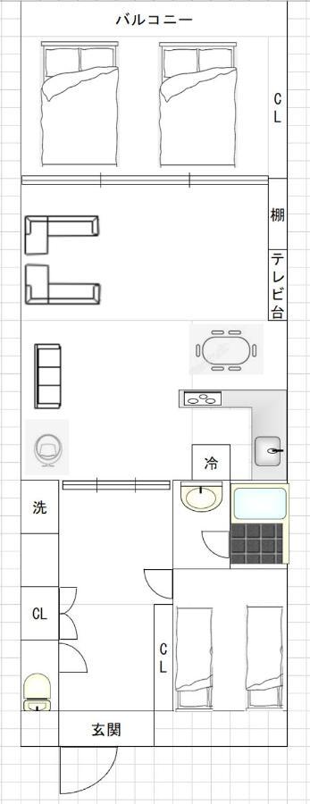 Higobashi Afp Apartment Ōsaka Exterior foto